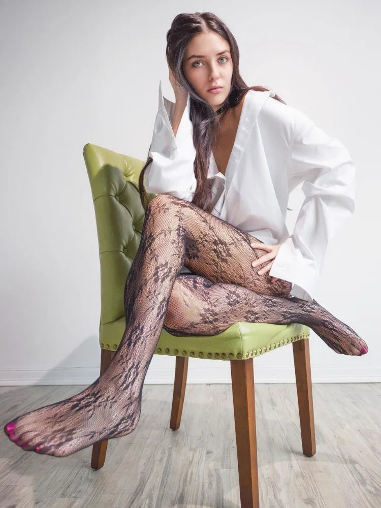 Sexy Female Tights Stockings Printed Summer Fashion Patchwork High Waist 2025 New Leggings Women High Street Socks Tights