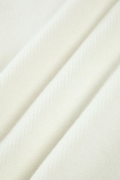 Valor White Pearl Trim Ripped Hem Cardigan