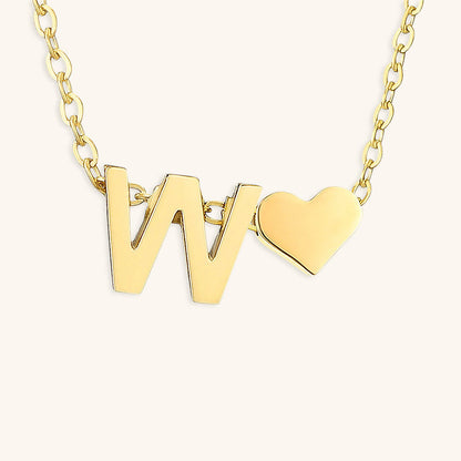 Heartfelt Initial - Gold Letter Necklace
