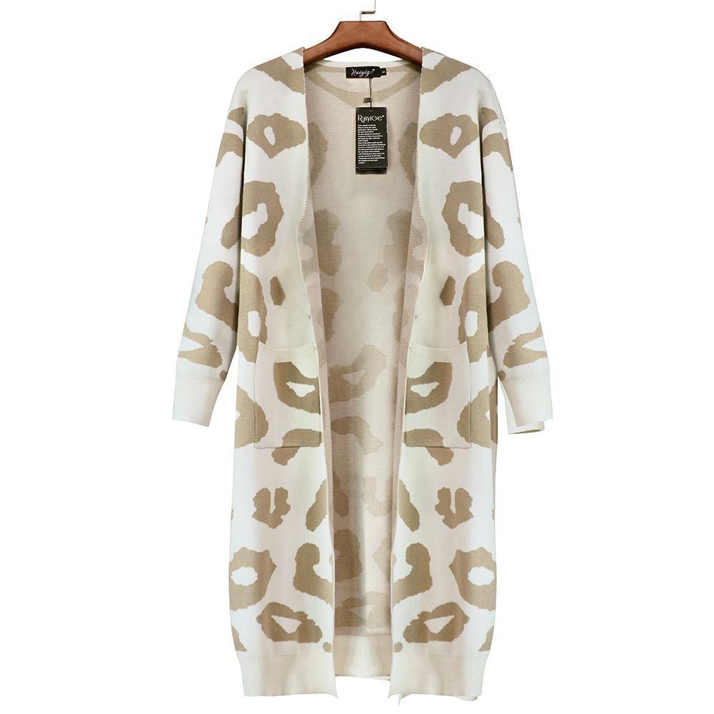 Leopard Print Sweet Comfy Cardigan Tops Sweater(3 Colors)