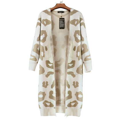 Leopard Print Sweet Comfy Cardigan Tops Sweater(3 Colors)