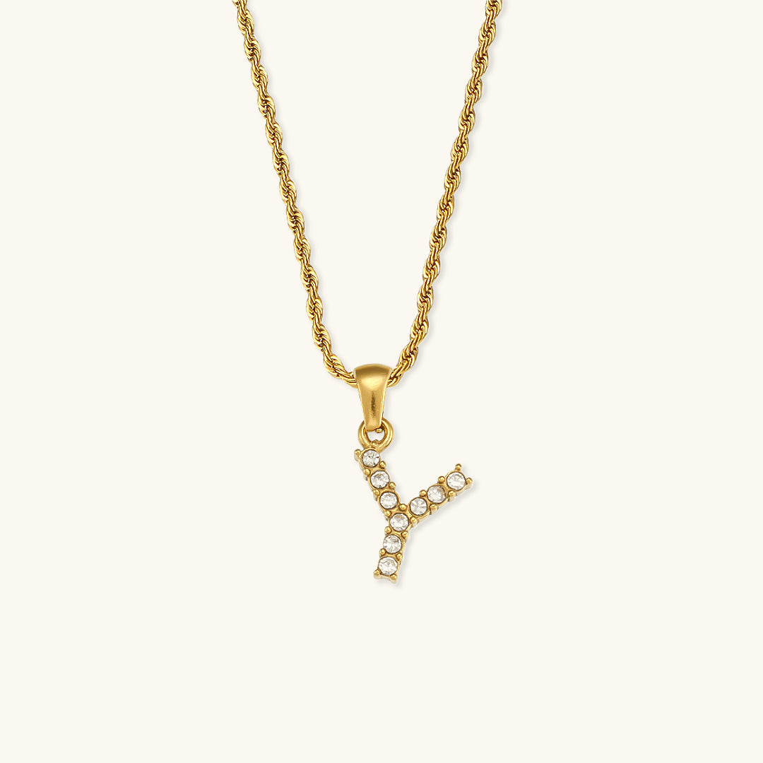 Celeste Initial Diamond Necklace