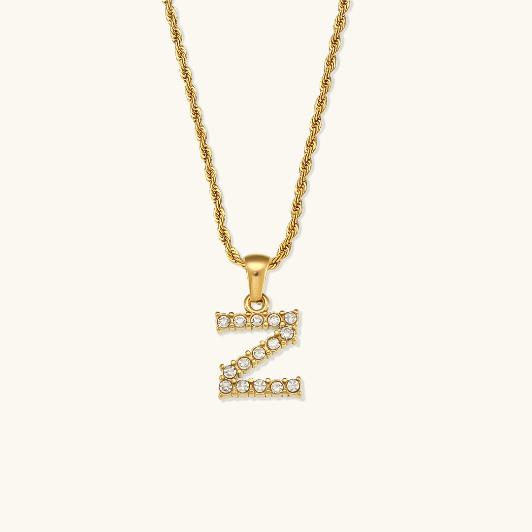 Celeste Initial Diamond Necklace
