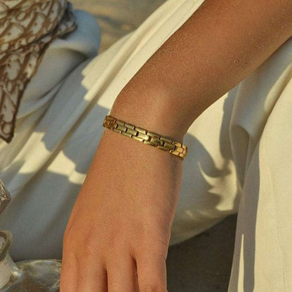 Zari Link Gold Bracelet