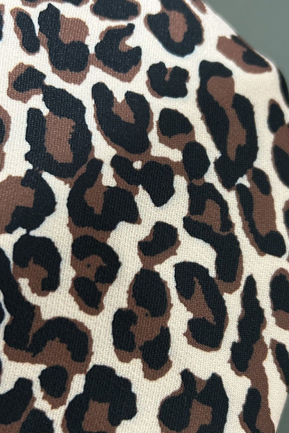 Retro Leopard Hoodie Coat