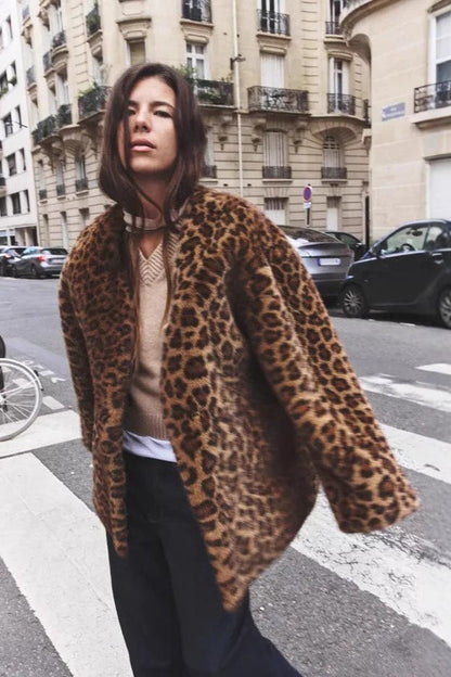 Sexy Animal Faux Fur Coat