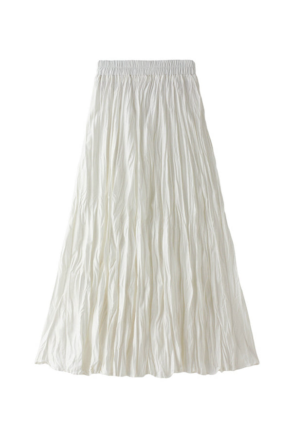 A-line mid-length winter skirt with sweater