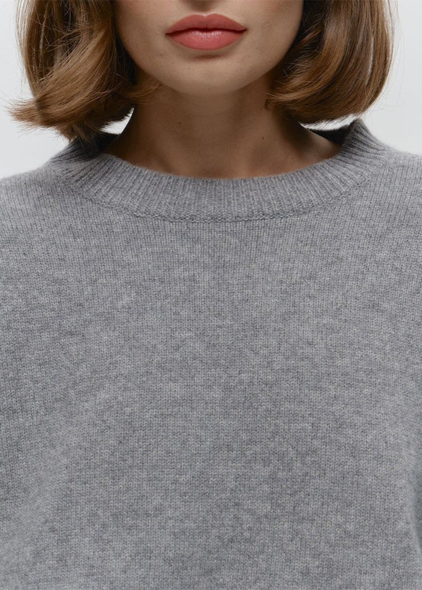 Cocoa Haze - Relaxed Knit Pullover Sweater