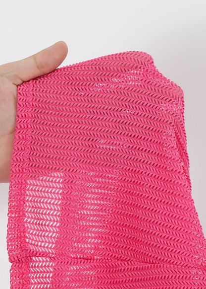 Rio Glow - Sheer Knit Beach Cover-Up & Triangle Bikini Set