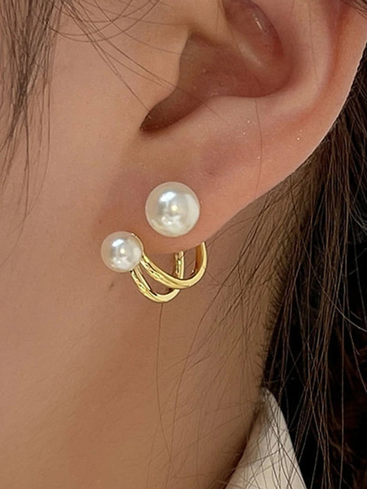 1 Pair Stud Earrings For Street Daily Prom Alloy Classic Fashion for Women