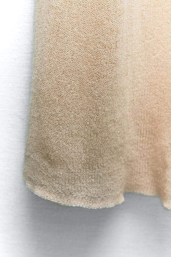 Vestido largo sin tirantes de punto floral Alva 