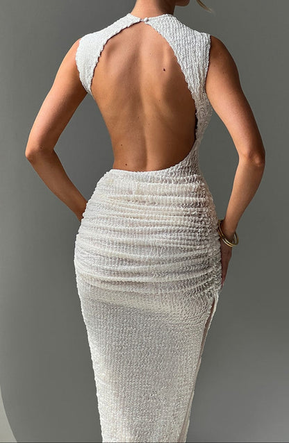 Carmen Midi Dress - Ivory