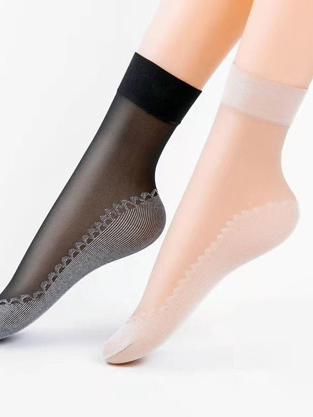 Anckle Socks Low Cut Socks Home Sports & Outdoor Holiday Polyester Sports & Outdoors Casual Sweet 10 Pairs for Women