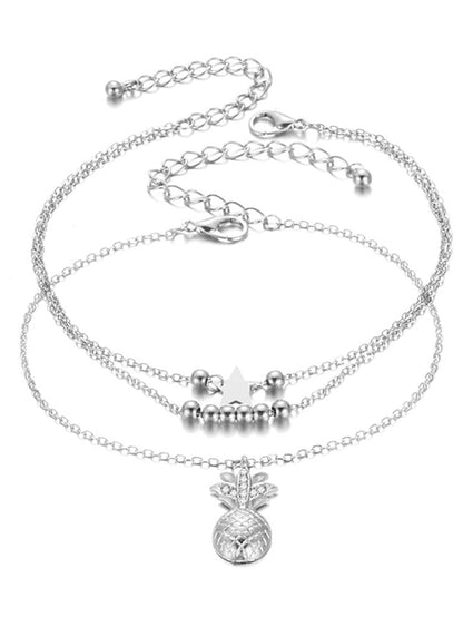 Fashion Outdoor Pineapple Anklet for Women
