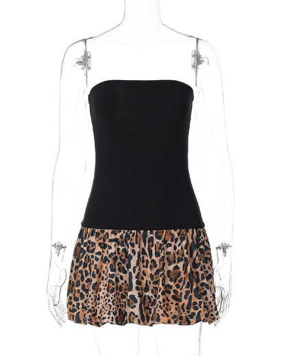 Leopard Print Mini Dress