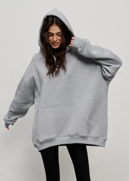Cozy Oversized Hoodie - Boyfriend Style with Polar Fleece