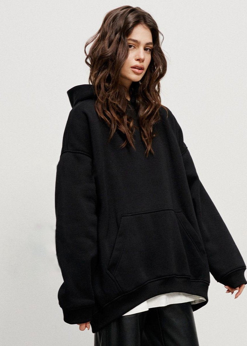 Cozy Oversized Hoodie - Boyfriend Style with Polar Fleece