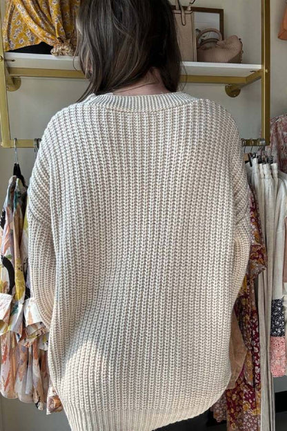 Unique Denim Patchwork Pockets Cardigan