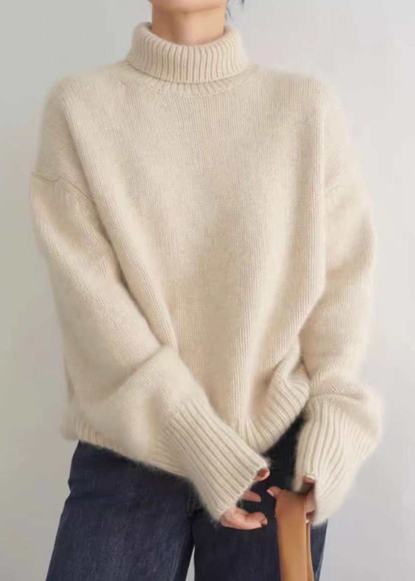 Cozy Grey Turtleneck Sweater - Chic Comfort