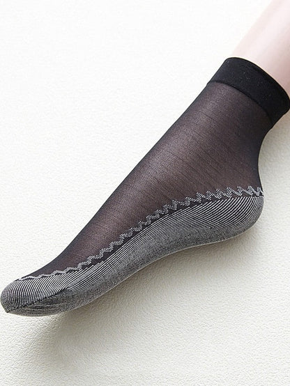 Anckle Socks Low Cut Socks Outdoor Daily Holiday Solid Color Acrylic Fibers Simple Casual Elastic Casual 1 Pair for Women