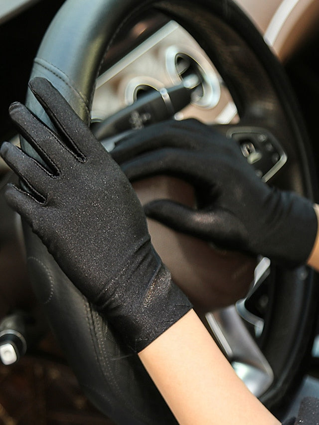 Gloves Party / Evening Daily Solid / Plain Color Spandex Simple Style Sweet Wedding Casual / Daily 1 Pair for Women