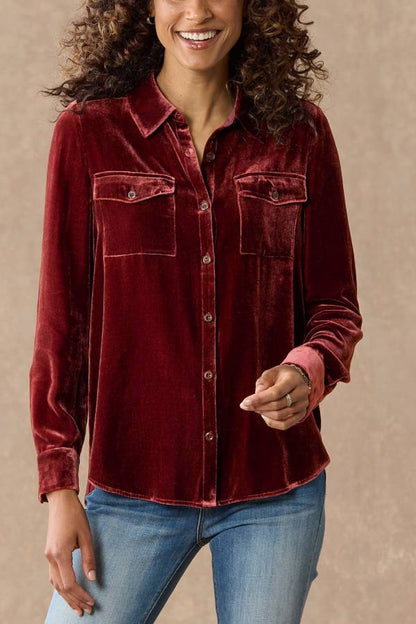 Juliana Velvet Shirt