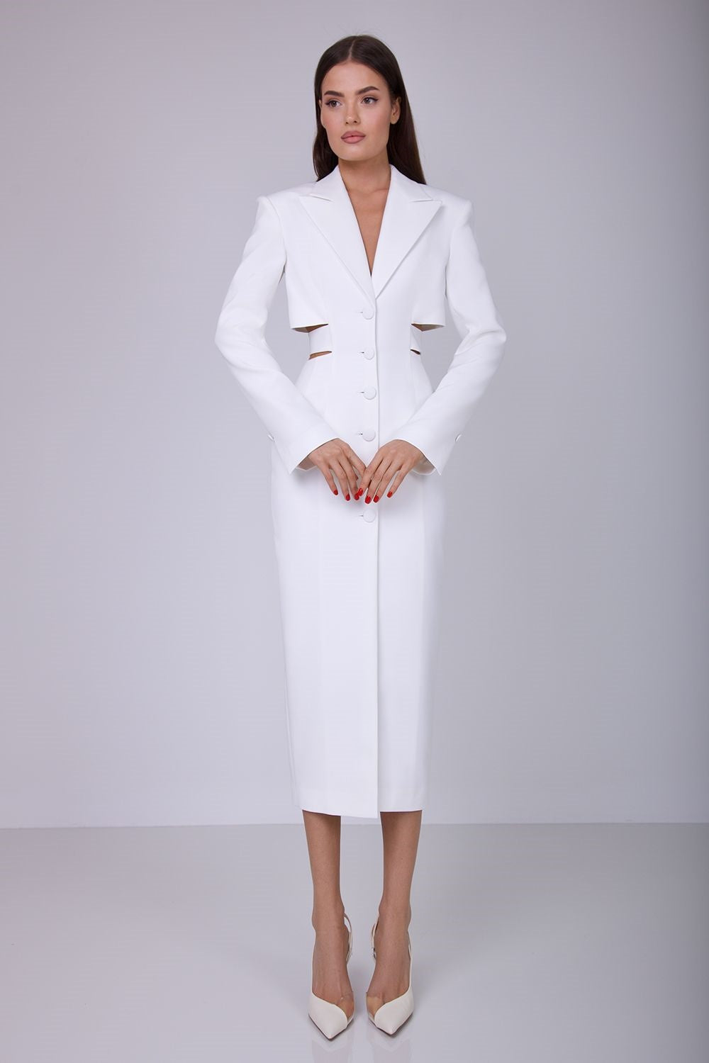 Antonia Cut Out Blazer Midi Dress