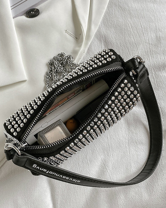 Full Rhinestone Shoulder Bag