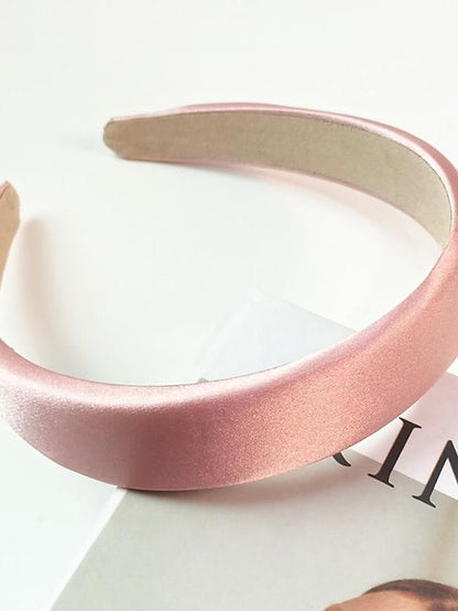 Girls' Headbands Headband For Daily Fabric 15A Satin Black 3A Satin Nude Apricot 2A Satin Champagne for Women