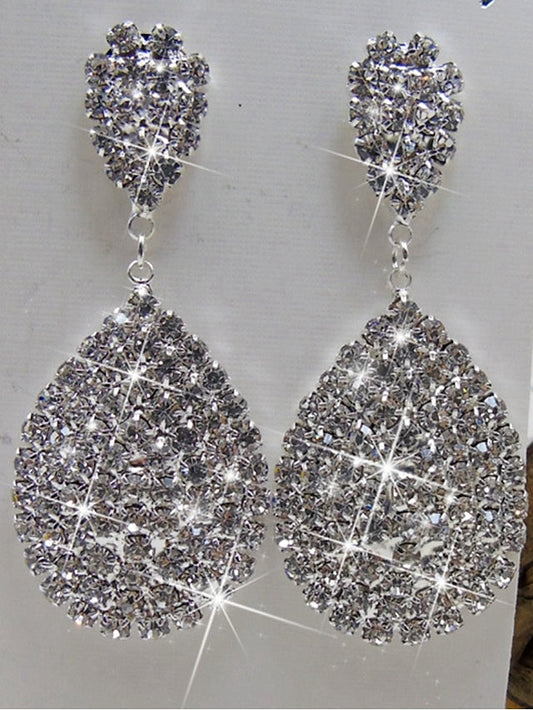 1 Pair Drop Earrings For AAA Cubic Zirconia Daily Festival Alloy Pear Cut Fashion for Women