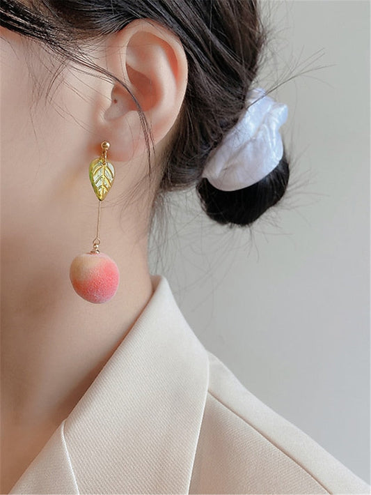 1 Pair Drop Earrings For Wedding Gift Date Alloy Drop Fruit for Women