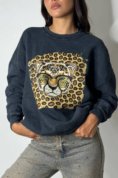Leopard Print Sweatshirt