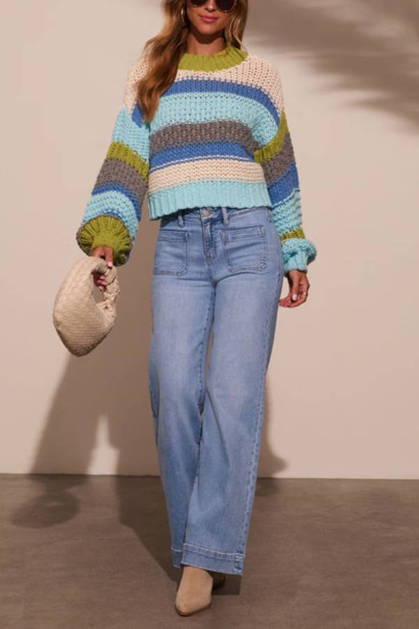 Suéter de punto corto Harvest Feels