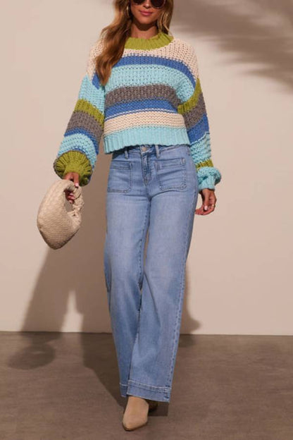 Suéter de punto corto Harvest Feels