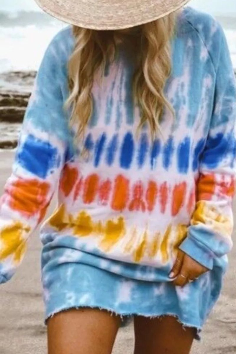 Tie-dye Mini Dress(4 Colors)