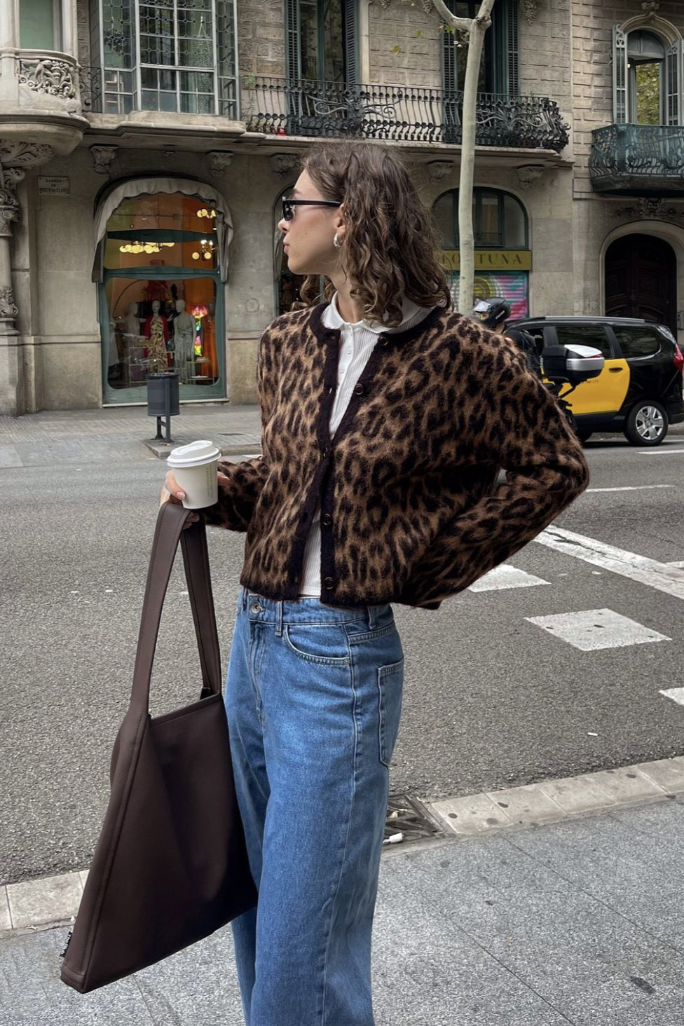 Retro Soft Touch Leopard Cardigan
