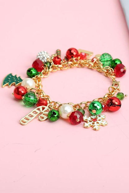 Celeste Snowflake Crystal Pendant Bracelet