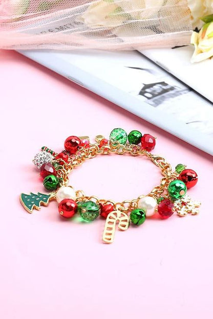 Celeste Snowflake Crystal Pendant Bracelet