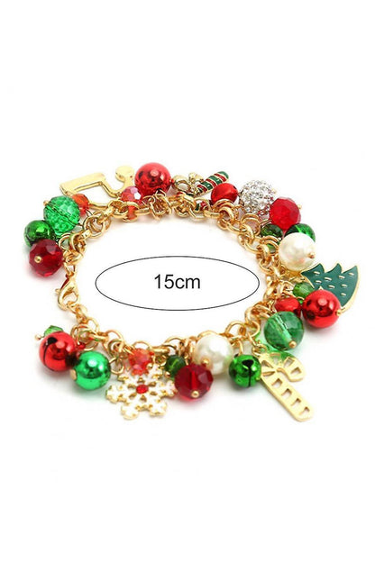 Celeste Snowflake Crystal Pendant Bracelet