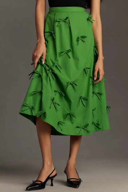 Bows Midi Skirt
