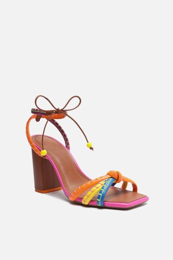Ciara Block Heel Knot Strap Sandals