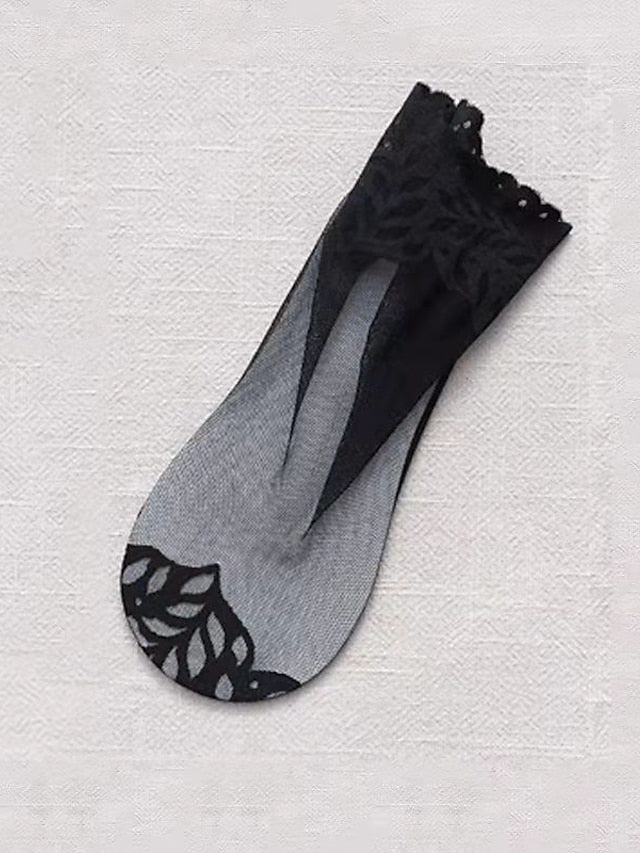 Toe Socks Daily Holiday Lace Spandex Nylon Sexy 1 Pair for Women
