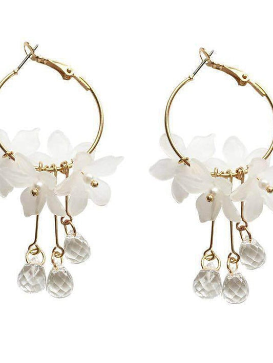 1 Pair Hoop Earrings For Daily Date Alloy Classic Fashion for Women