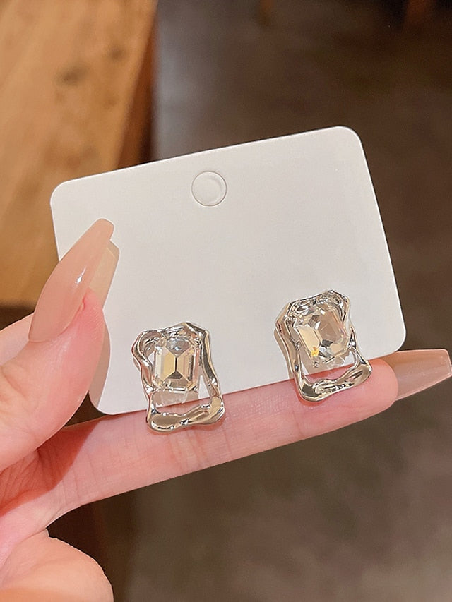 1 Pair Alloy Leaf/Butterfly with Rhinestone Drop Earrings For Birthday Date Festival for Women