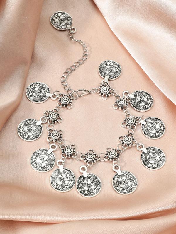 Coin Decor Chain Bracelet for Women