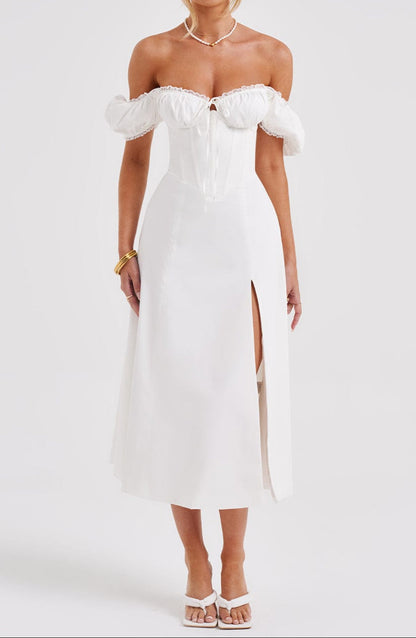 Daniela Midi Dress - Ivory