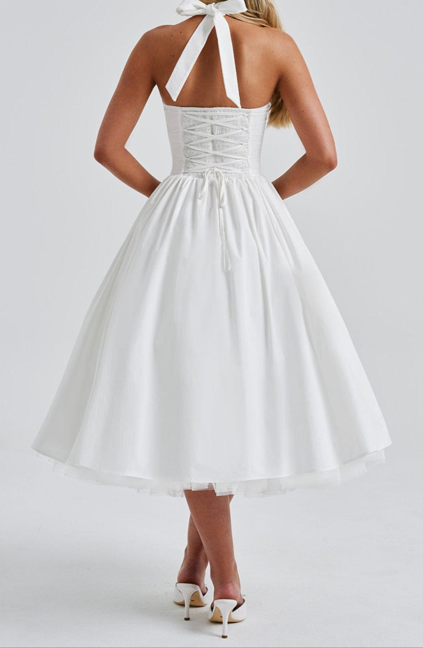 Chloe Midi Dress - Ivory