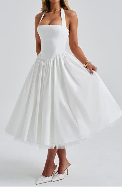 Chloe Midi Dress - Ivory