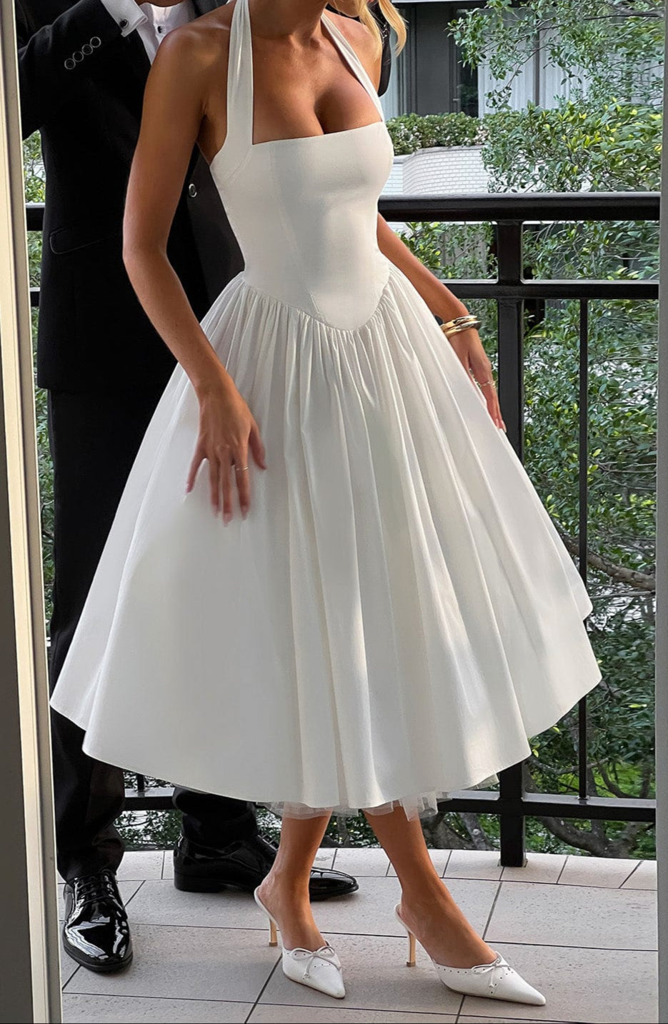 Chloe Midi Dress - Ivory