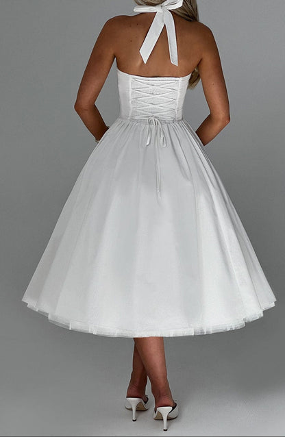 Chloe Midi Dress - Ivory